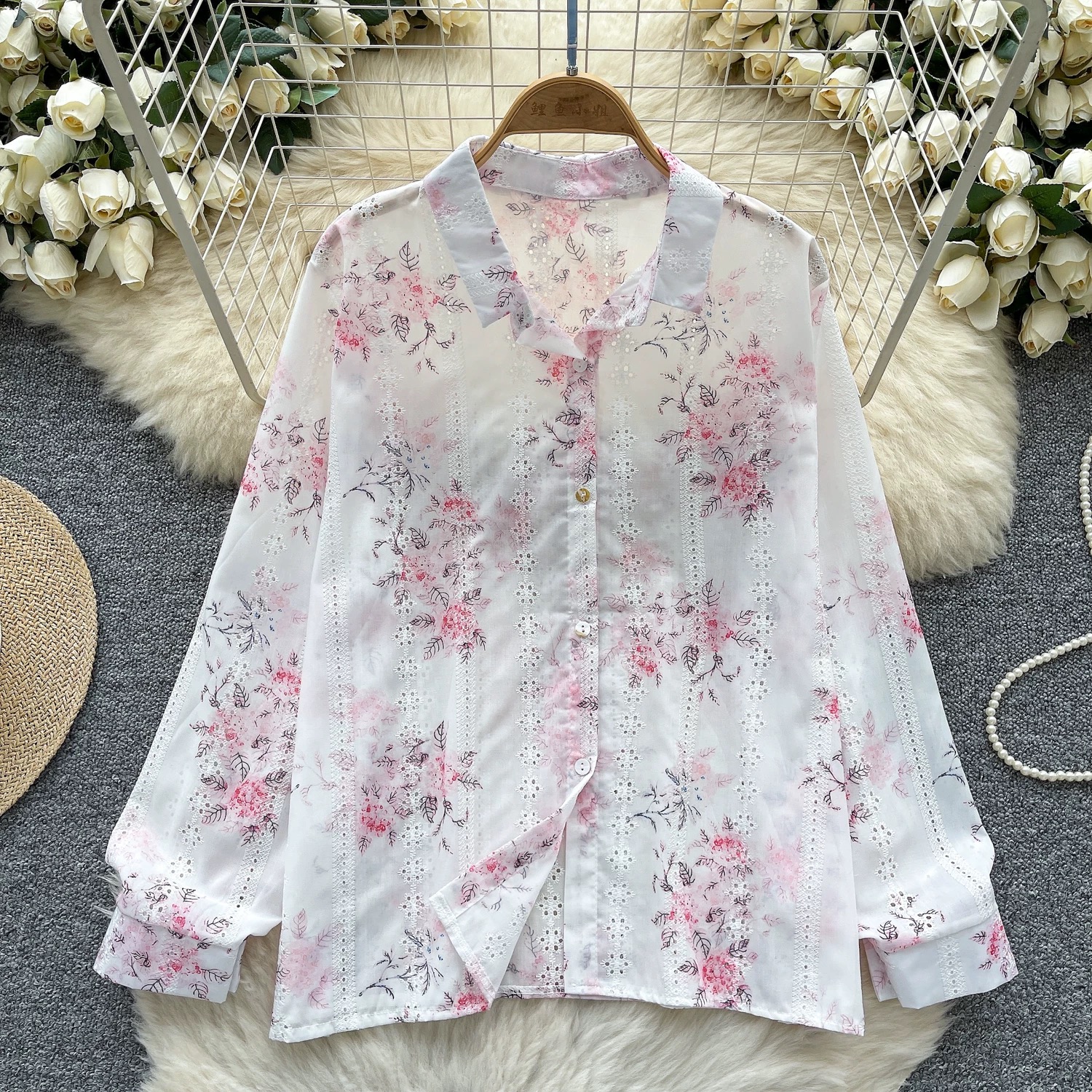 Here and now lace shirt SH111 images